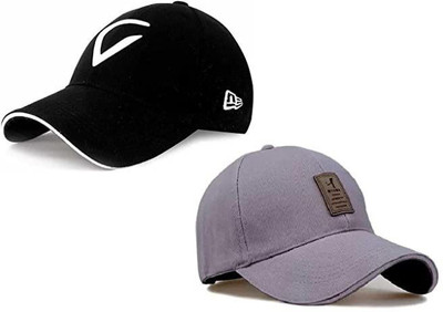 EDENSCOPE Embroidered, Solid Sports/Regular Cap Cap(Pack of 2)