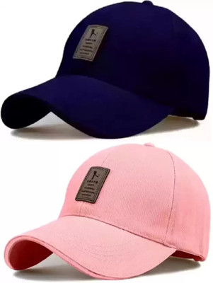 CLASSYMESSI Solid, Self Design Sports/Regular Cap Cap(Pack of 2)