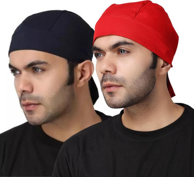 plutoprom Self Design Skull Cap Cap(Pack of 2)