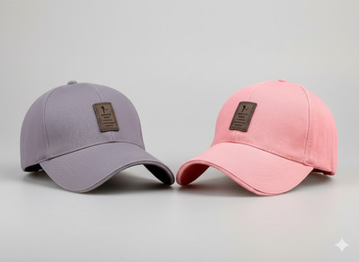 ILLARION Self Design, Solid Sports/Regular Cap Cap(Pack of 2)