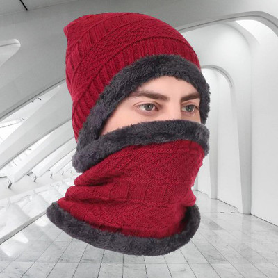 seetoo Solid Beanie Cap(Pack of 2)