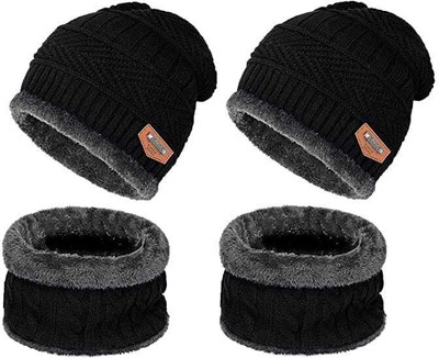 yuvikacreation Solid Skull Cap Cap(Pack of 2)