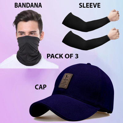 ALAMOS Solid Sports/Regular Cap Cap(Pack of 3)