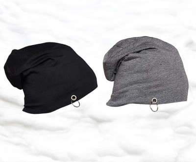 seetoo Solid Beanie Cap(Pack of 2)