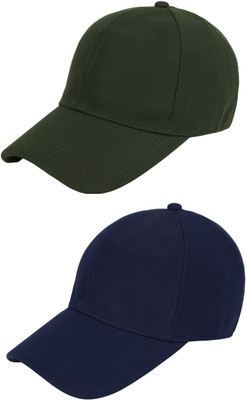 ZACHARIAS Solid Sports/Regular Cap Cap(Pack of 2)