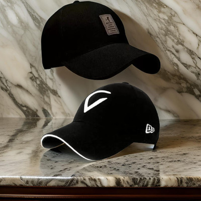 FLEXCYCAP Embroidered, Solid, Self Design Sports/Regular Cap Cap(Pack of 2)