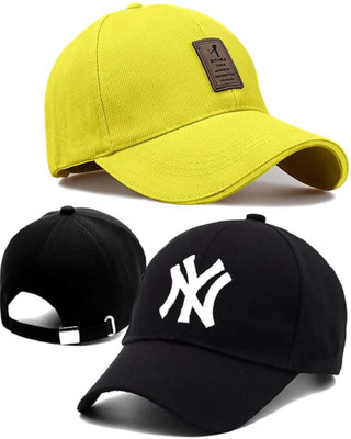 CLASSYMESSI Solid, Self Design, Embroidered Sports/Regular Cap Cap(Pack of 2)