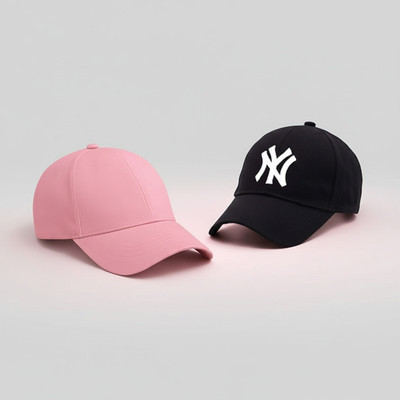 cap world Embroidered, Self Design, Solid Sports/Regular Cap Cap(Pack of 2)