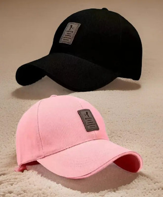 CLASSYMESSI Checkered, Self Design, Solid Sports/Regular Cap Cap(Pack of 2)