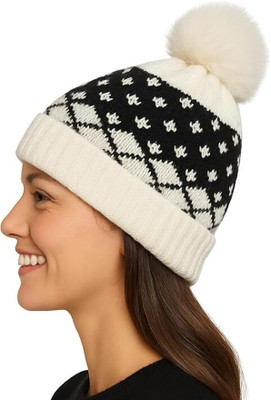ZIBELL Self Design Beanie Cap