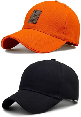 cap world Printed, Self Design, Solid Sports/Regular Cap Cap(Pack of 2)