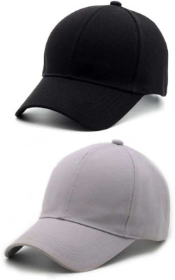 Ritoza Self Design, Solid, Embellished Sports/Regular Cap Cap(Pack of 2)
