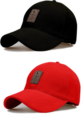 ALAMOS Applique Sports/Regular Cap Cap(Pack of 2)