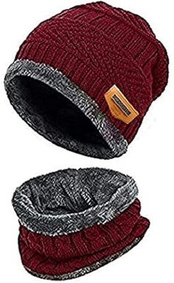 CRAMPLE Solid Beanie Cap