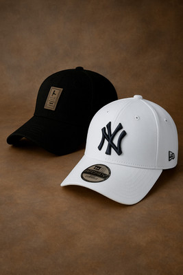 CLASSYMESSI Solid, Self Design, Embroidered Sports/Regular Cap Cap(Pack of 2)