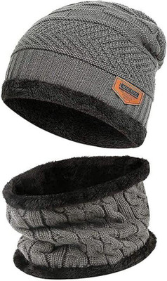 Styli baba Solid Beanie Cap(Pack of 2)