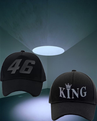 ALAMOS Self Design Sports/Regular Cap Cap(Pack of 2)