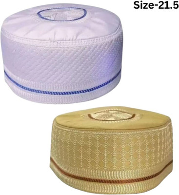 Barkati Embroidered Prayer Cap Cap(Pack of 2)