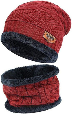 Angaari Look Woven Beanie Cap