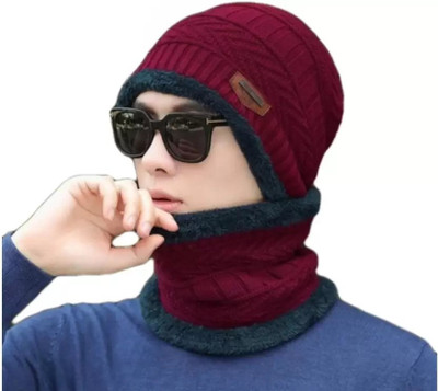 Moderic Woven Beanie Cap(Pack of 2)