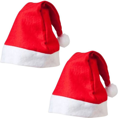 BHAVIKADECOR Solid Santa Cap Cap