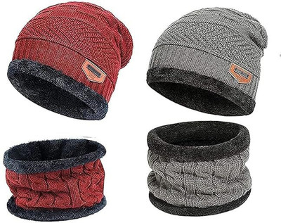Kolva Beanie Cap(Pack of 2)