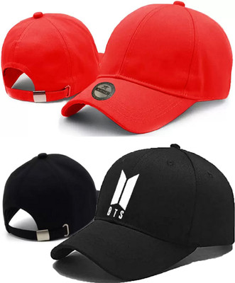 HMOGOVON Printed Sports/Regular Cap Cap(Pack of 2)