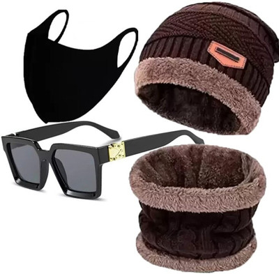 CLASSYMESSI Beanie Cap(Pack of 3)