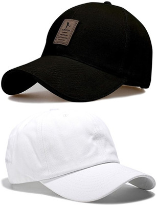 CLASSYMESSI Printed, Self Design, Solid Sports/Regular Cap Cap(Pack of 2)