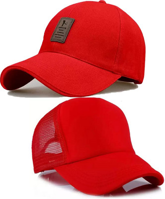 Florida Solid, Self Design Sports/Regular Cap Cap(Pack of 2)