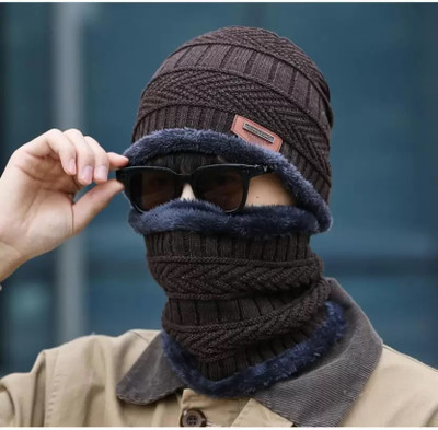 Azre Self Design Beanie Cap