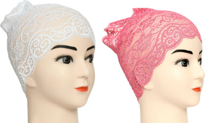 DCENT KRAFT Self Design Skull Cap Cap(Pack of 2)