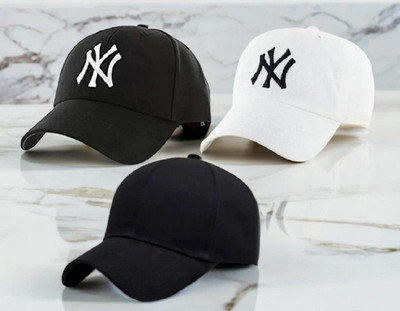 FLEXCYCAP Embroidered, Solid, Self Design Skull Cap Cap(Pack of 3)
