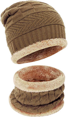 TruFlair Woven Beanie Cap(Pack of 2)