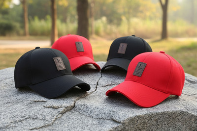 CLASSYMESSI Checkered, Self Design, Solid Sports/Regular Cap Cap(Pack of 4)