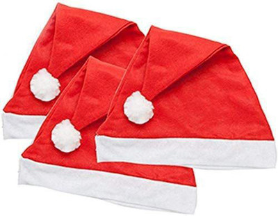 AL ATASH Santa Cap Cap(Pack of 3)
