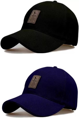 FAS Solid Sports/Regular Cap Cap(Pack of 2)