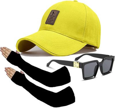 CLASSYMESSI Solid, Self Design Sports/Regular Cap Cap(Pack of 3)