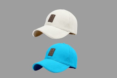 Evanden Self Design Sports/Regular Cap Cap(Pack of 2)