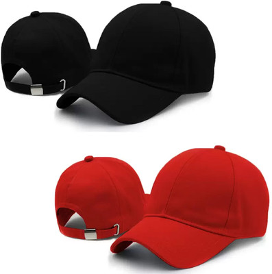 BLUCAPS Solid Sports/Regular Cap Cap(Pack of 2)