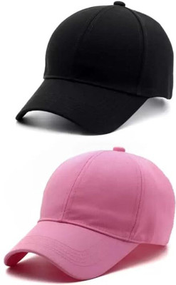 BAYEMA Solid Sports/Regular Cap Cap(Pack of 2)