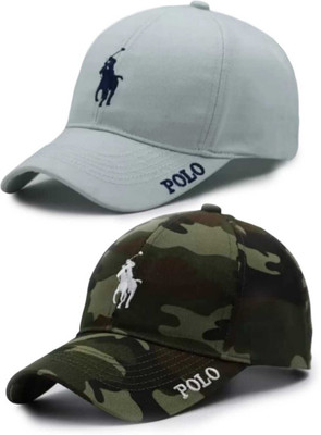 Polo Embroidered Snapback Cap Cap(Pack of 2)