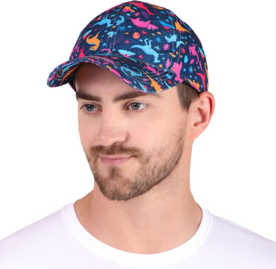 Knotyy Printed, Self Design, Solid Sports/Regular Cap Cap