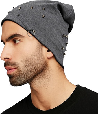ZACHARIAS Embellished, Solid Beanie Cap
