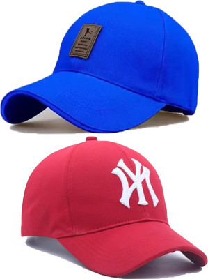 selloria Solid, Self Design, Embroidered Sports/Regular Cap Cap(Pack of 2)
