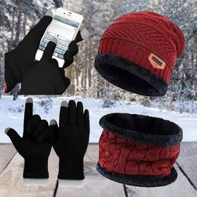 Florida Solid Beanie Cap(Pack of 3)