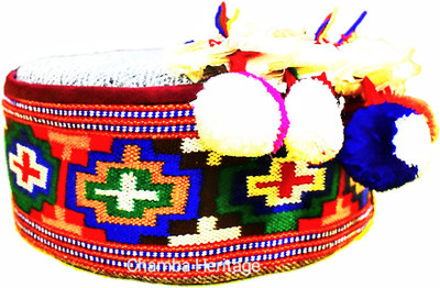 CHAMBA HERITAGE Embroidered, Self Design, Woven Sports/Regular Cap Cap