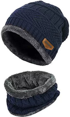 HAPPIEST CREATIONS Solid Beanie Cap