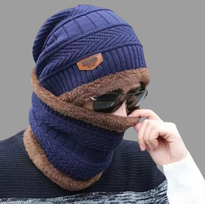 SMART SEWINGERS Woven Beanie Cap(Pack of 2)
