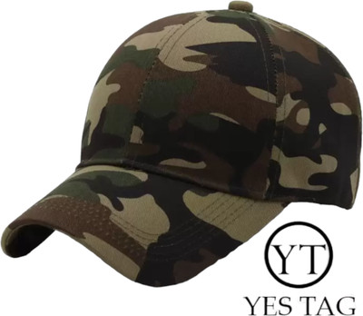 YES TAG Applique, Self Design, Solid Sports/Regular Cap Cap